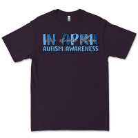 In April We Wear Blue Autism Awareness Premium Tee | Teevron