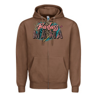 Chestnut Badass Mama Mother's Day png sublimation design do Zipper Hoodie - CowGirlArtShop