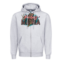 Badass Mama Mother's Day Png Sublimation Design Do Zipper Hoodie | Teevron