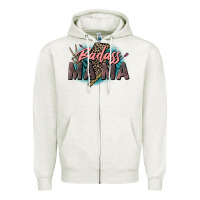 Oatmeal Heather Badass Mama Mother's Day png sublimation design do Zipper Hoodie - CowGirlArtShop