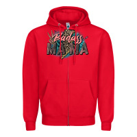Red Badass Mama Mother's Day png sublimation design do Zipper Hoodie - CowGirlArtShop