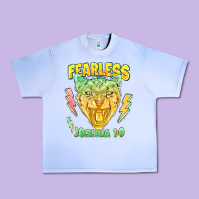 Fearless Joshua 1 9 Cheetah Urban Heavy Tee Designed By Lillyallendesigns
