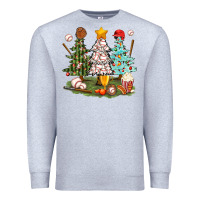 Heather Grey baseball trees bbs Premium Sweatshirt - BundleAndBundleShop