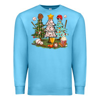 Ocean Blue baseball trees bbs Premium Sweatshirt - BundleAndBundleShop