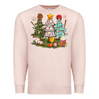 Pale Pink baseball trees bbs Premium Sweatshirt - BundleAndBundleShop