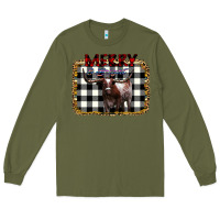 Army Green Merry Bright Long Sleeve Tee - Bettercallsaul