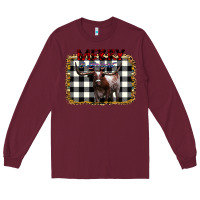 Burgundy Merry Bright Long Sleeve Tee - Bettercallsaul
