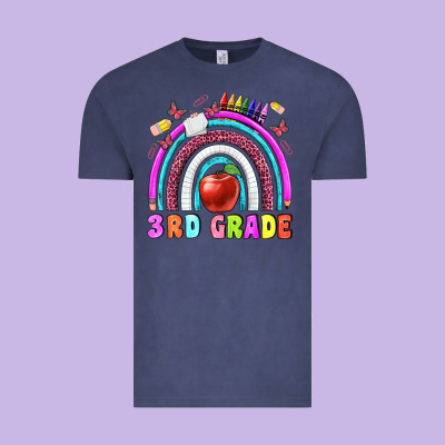 3 Rd Grade Vintage Tee Designed By Bundleandbundleshop