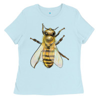 Baby Blue Bee Ladies Tee - LillyAllenDesigns
