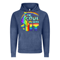 Vintage Denim Lgbtq İ'm Cool With İt Vintage Hoodie - BundleAndBundleShop