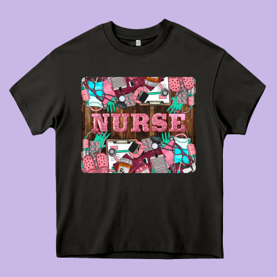 Nurse Heavy Core Tee Designed By Lillyallendesigns