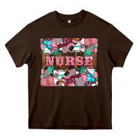 Chocolate Brown Nurse Heavy Core Tee - LillyAllenDesigns
