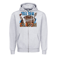 Heather Grey Tis the season lightning bolt Zipper Hoodie - HowdyJamesFarm