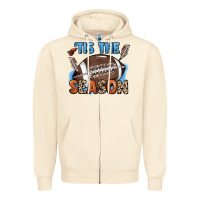 Sandshell Tis the season lightning bolt Zipper Hoodie - HowdyJamesFarm