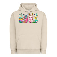 Pigment French Oak easter day coffee gnome Urban Hoodie - CowhideDigitalArt