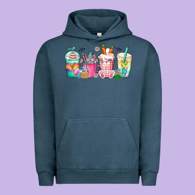 Easter Day Coffee Gnome Urban Hoodie Designed By Cowhidedigitalart