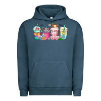 Pigment Midnight Navy easter day coffee gnome Urban Hoodie - CowhideDigitalArt