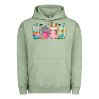 Pigment Oil Green easter day coffee gnome Urban Hoodie - CowhideDigitalArt