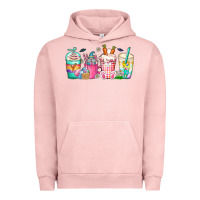 Pigment Salmon easter day coffee gnome Urban Hoodie - CowhideDigitalArt