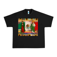 Black mexico flag our lady of guadalupe san judas sunflower Urban Heavy Tee - JahusDesignShop