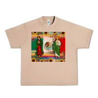 Burro mexico flag our lady of guadalupe san judas sunflower Urban Heavy Tee - JahusDesignShop