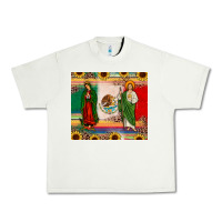 Pistachio mexico flag our lady of guadalupe san judas sunflower Urban Heavy Tee - JahusDesignShop