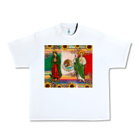 White mexico flag our lady of guadalupe san judas sunflower Urban Heavy Tee - JahusDesignShop