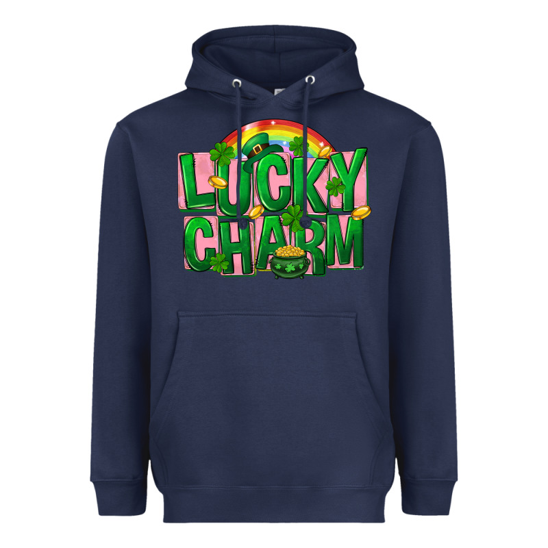 St. Patrick's Day Lucky Charm Heavyweight Hoodie by FaDigitalArtStudio | Teevron