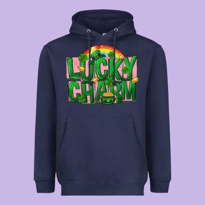 St. Patrick's Day Lucky Charm Heavyweight Hoodie Designed By Fadigitalartstudio