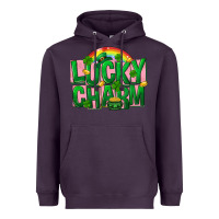 Plum St. Patrick's Day lucky charm Heavyweight Hoodie - FaDigitalArtStudio