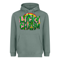Sage St. Patrick's Day lucky charm Heavyweight Hoodie - FaDigitalArtStudio