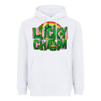 White St. Patrick's Day lucky charm Heavyweight Hoodie - FaDigitalArtStudio