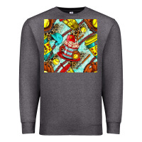 Charcoal Heather softball coffee cup and bat with leopard seamless pattern bbs Premium Sweatshirt - BundleAndBundleShop