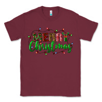 Burgundy merry christmas Classic Tee - BundleAndBundleShop