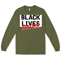 Army Green Black Lives Matter Long Sleeve Tee - Bettercallsaul