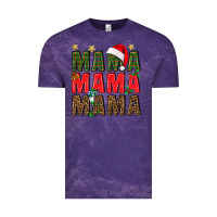 Cloud Purple Christmas Mama Vintage Tee - BundleAndBundleShop