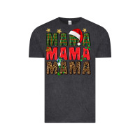 Vintage Black Christmas Mama Vintage Tee - BundleAndBundleShop