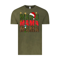 Vintage Olive Christmas Mama Vintage Tee - BundleAndBundleShop