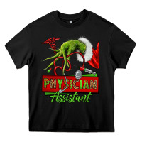 Black christmas character hand physician assistant Heavy Core Tee - NancyCooperArtShop