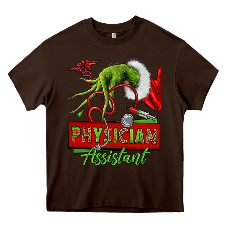 Christmas Character Hand Physician Assistant Heavy Core Tee by NancyCooperArtShop | Teevron