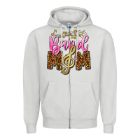 Dove Grey Band Mom Mother's Day Zipper Hoodie - CowGirlArtShop