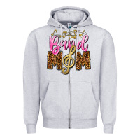 Heather Grey Band Mom Mother's Day Zipper Hoodie - CowGirlArtShop