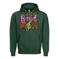 Sports Green Band Mom Mother's Day Zipper Hoodie - CowGirlArtShop