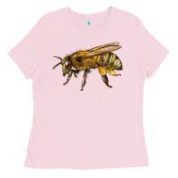 Bubblegum Pink Bee Side Ladies Tee - LillyAllenDesigns