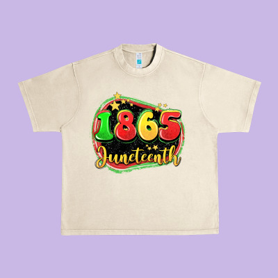 1865 Juneteenth Urban Heavy Tee Designed By Lillyallendesigns