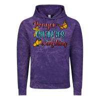 Cloud Purple Prayer Changes Everything Vintage Hoodie - BundleAndBundleShop