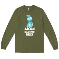Army Green Mommy Saurus Rex Mom Mom Gift Dino Long Sleeve Tee - Bettercallsaul