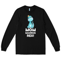 Black Mommy Saurus Rex Mom Mom Gift Dino Long Sleeve Tee - Bettercallsaul
