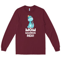 Burgundy Mommy Saurus Rex Mom Mom Gift Dino Long Sleeve Tee - Bettercallsaul