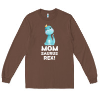Chestnut Mommy Saurus Rex Mom Mom Gift Dino Long Sleeve Tee - Bettercallsaul